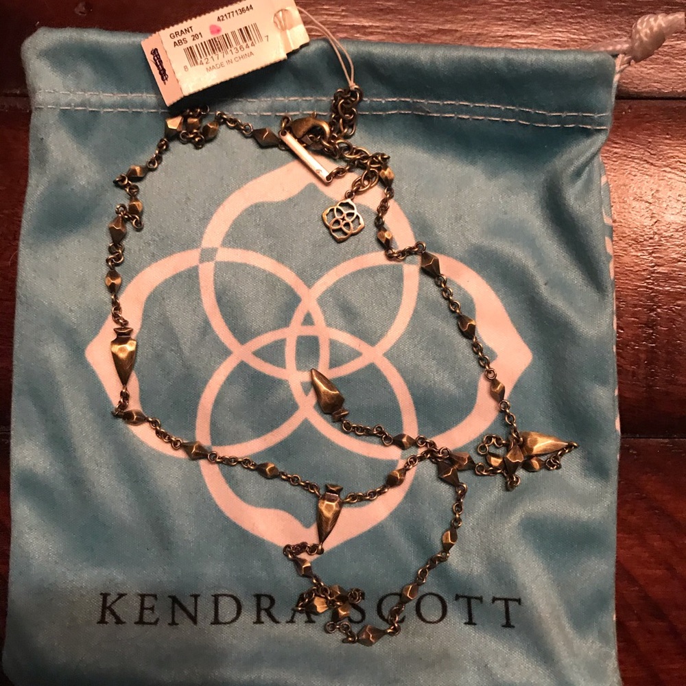 Kendra Scott Grant Y necklace - Vintage Gold